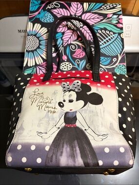 Disney Minnie Mouse Polka Dot Shoulder Bag - Black, Red, White, Pink, Purple